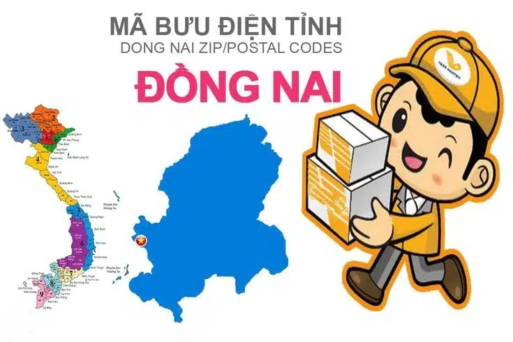 mã bưu điện Đồng Nai