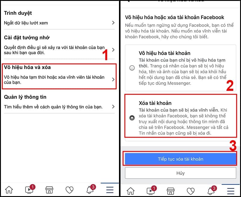 Cách xóa tài khoản Facebook vĩnh viễn