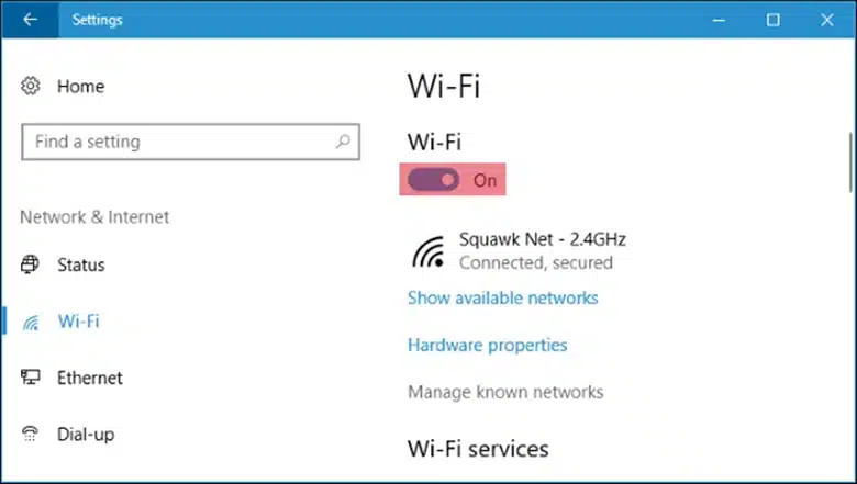 Cách kết nối Wifi cho laptop