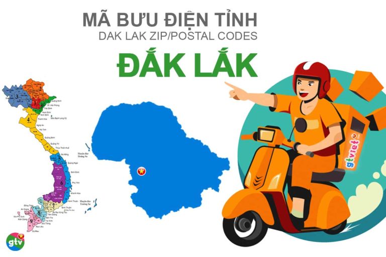mã bưu điện Đắk Lắk