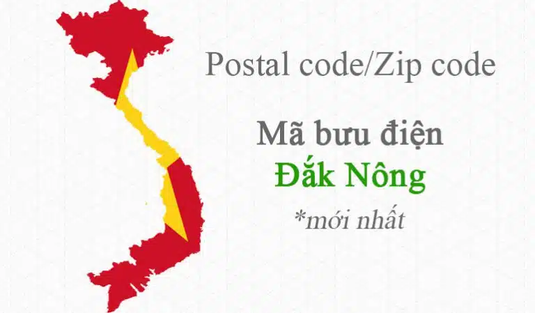 mã bưu điện Đắk Nông