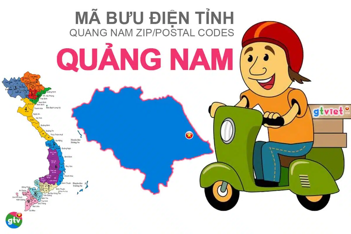 mã bưu điện Quảng Nam