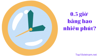 0,5 giờ bằng bao nhiêu phút