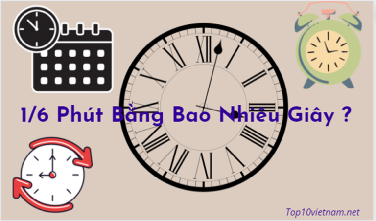 1 6 phút bằng bao nhiêu giây