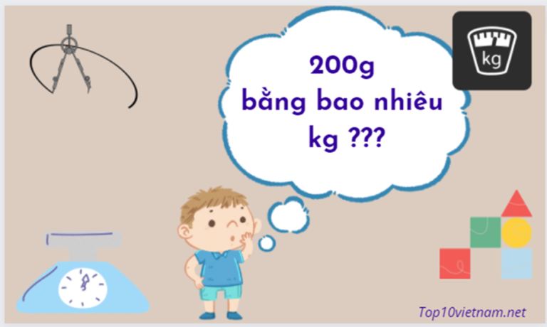 200g bằng bao nhiêu kg