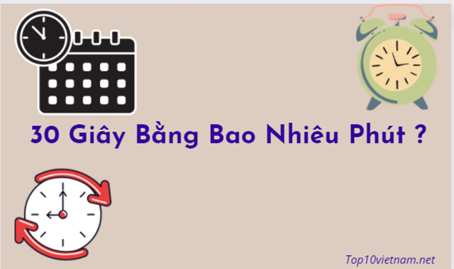 30 Giây Bằng Bao Nhiêu Phút