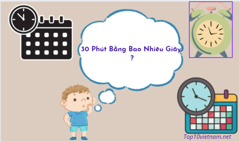 30 phút bằng bao nhiêu giây