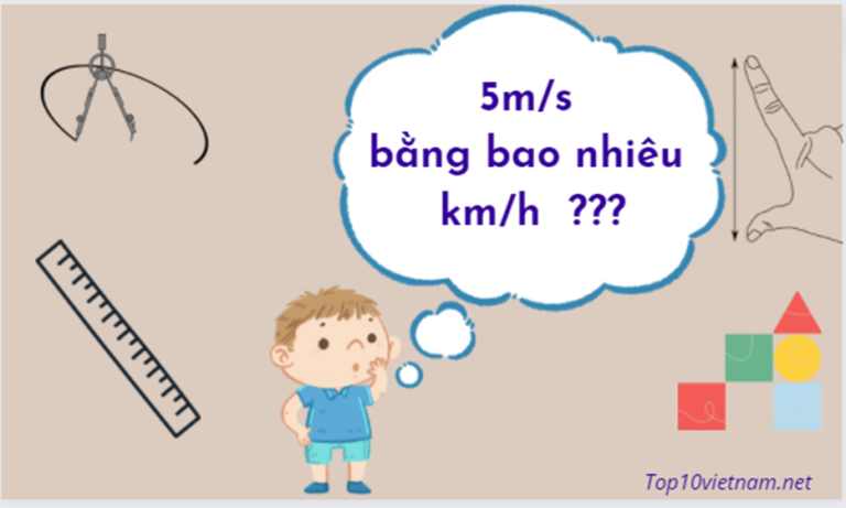5m s bằng bao nhiêu km h
