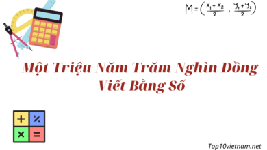 một triệu năm trăm nghìn đồng viết bằng số