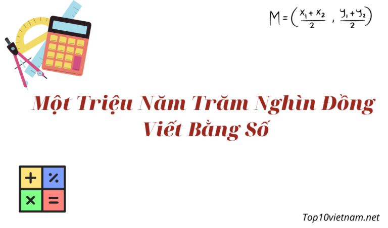 một triệu năm trăm nghìn đồng viết bằng số